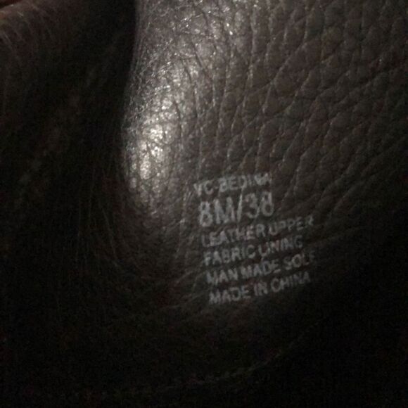 Vince Camuto Black leather boots bedina Gold hardware 8 - Picture 5 of 8